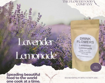 Lavender Lemonade Mix/Gifts for Foodies/Gourmet Beverage Mixes/Drink MIxes