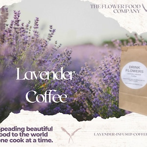 Lavender Coffee/Gifts for Foodies/Gourmet Coffee/Flavored Coffee/Flavored Coffee Beans/Infused Coffee Beans/Lavender Infused Coffee Gift