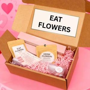 Edible Flower Baking Subscription Box, Gourmet Baking Dessert Monthly Subscription Box, Foodie Gift, Unique Subscription Boxes, Lavender