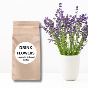Lavender Coffee/Gifts for Foodies/Gourmet Coffee/Flavored Coffee/Flavored Coffee Beans/Infused Coffee Beans/Lavender Infused Coffee Gift