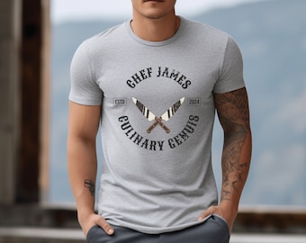 Personalized Chef Shirt, Culinary Graduate TShirt, Custom Chef Tee, Custom Name Chef T-Shirt, Gift for Chef, Pastry Chef Gift, Foodie Gift