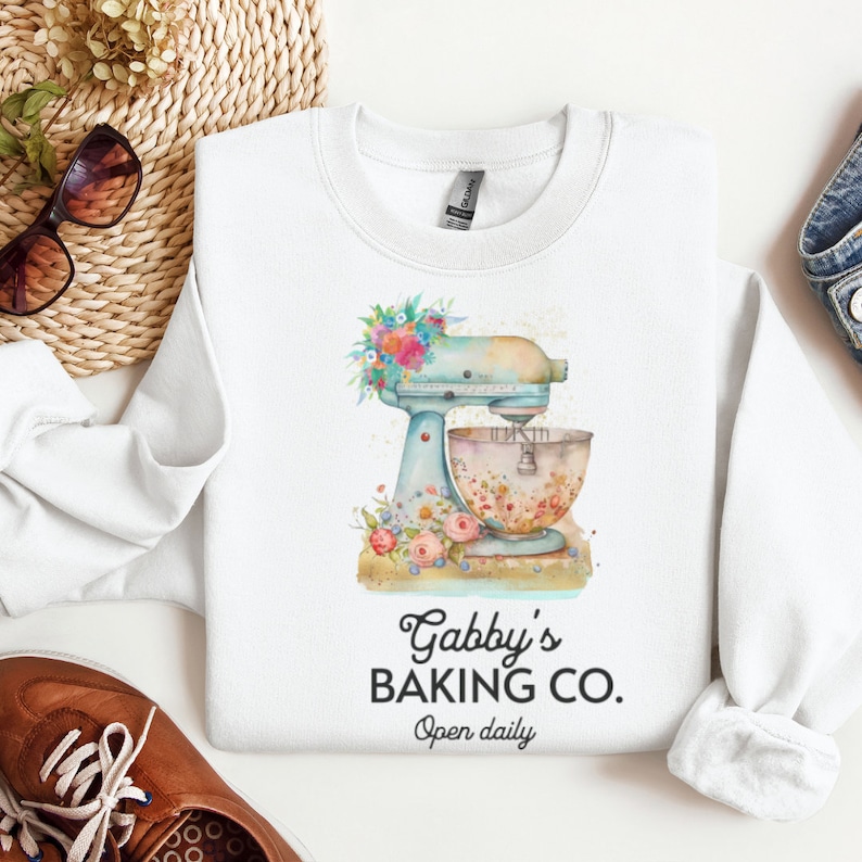 Personalized Baker's Sweatshirt, Custom Food Shirt, Bakers Shirt