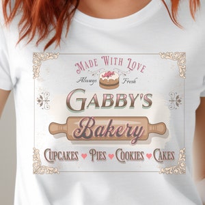 Personalized Bakers Shirt, Custom Grandma Baker Gift, Mom Baker Gift, Christmas Baker Gift, Custom Bakery Shirt, Christmas Gift, Mom Shirt