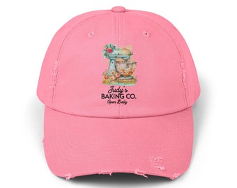 Personalized Baker's Distressed Cap, Bakers Baseball Hat, Custom Baker's Distressed Baseball Hat, Gift for Baker, Personalized Baker's Gift