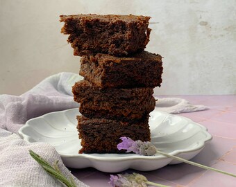 Chocolate Lavender Brownie Mix/Gifts for Foodies/Gourmet Baking Mixes/Brownies/Brownie Mix/Gourmet Brownie Mix/Lavender Brownies