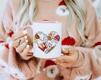 Personalized Baker's Mug, Custom Name Baking Mug, Bakery Mug, Gift for Baker, Pastry Chef Custom Mug, Pink Baking Mug with Name, Pinkmas Mug