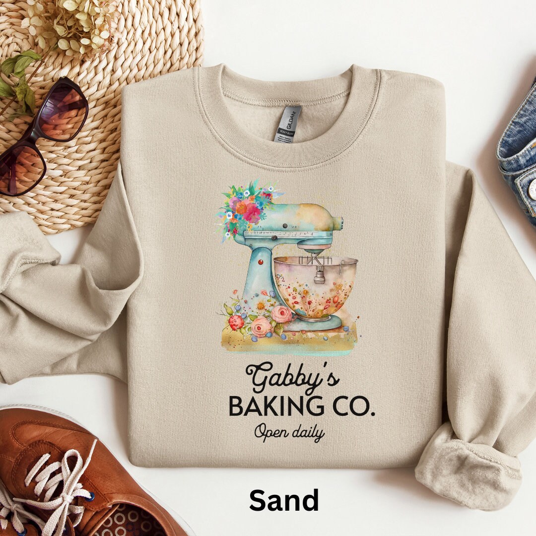 Personalized Baker's Sweatshirt, Custom Food Shirt, Bakers Shirt