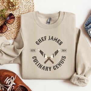 Personalized Chef Sweatshirt, Custom Bakery Sweatshirt, Custom Baker Gift, Culinary Graduate Sweatshirt, Baking Lover Gift, Baker Shirts