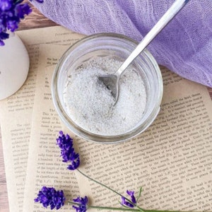 Lavender Sugar/Lavender Infused Sugar/ Culinary Lavender/ Lavender Scented Sugar/Organic Lavender and Sugar/Gift for Foodie/Cocktail Sugar