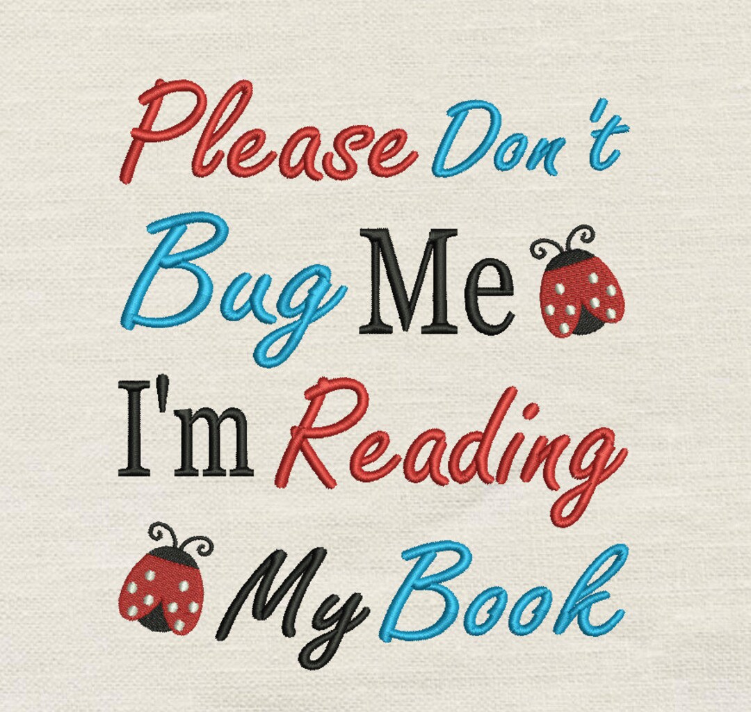 Please Don't Quotes and Sayings Reading Pillow Embroidery Etsy
