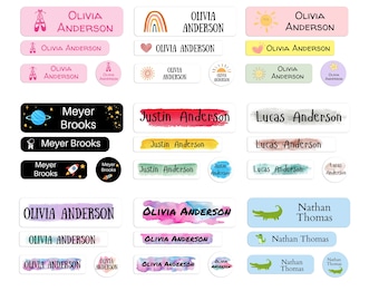 Daycare Labels for School Supplies | Custom Waterproof Stickers |Dishwasher Safe Labels for Kids | Personalized Name Labels | Daycare Labels