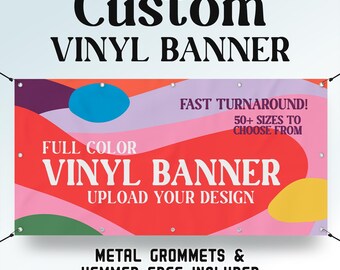 Banner de vinilo personalizado: sube tu diseño