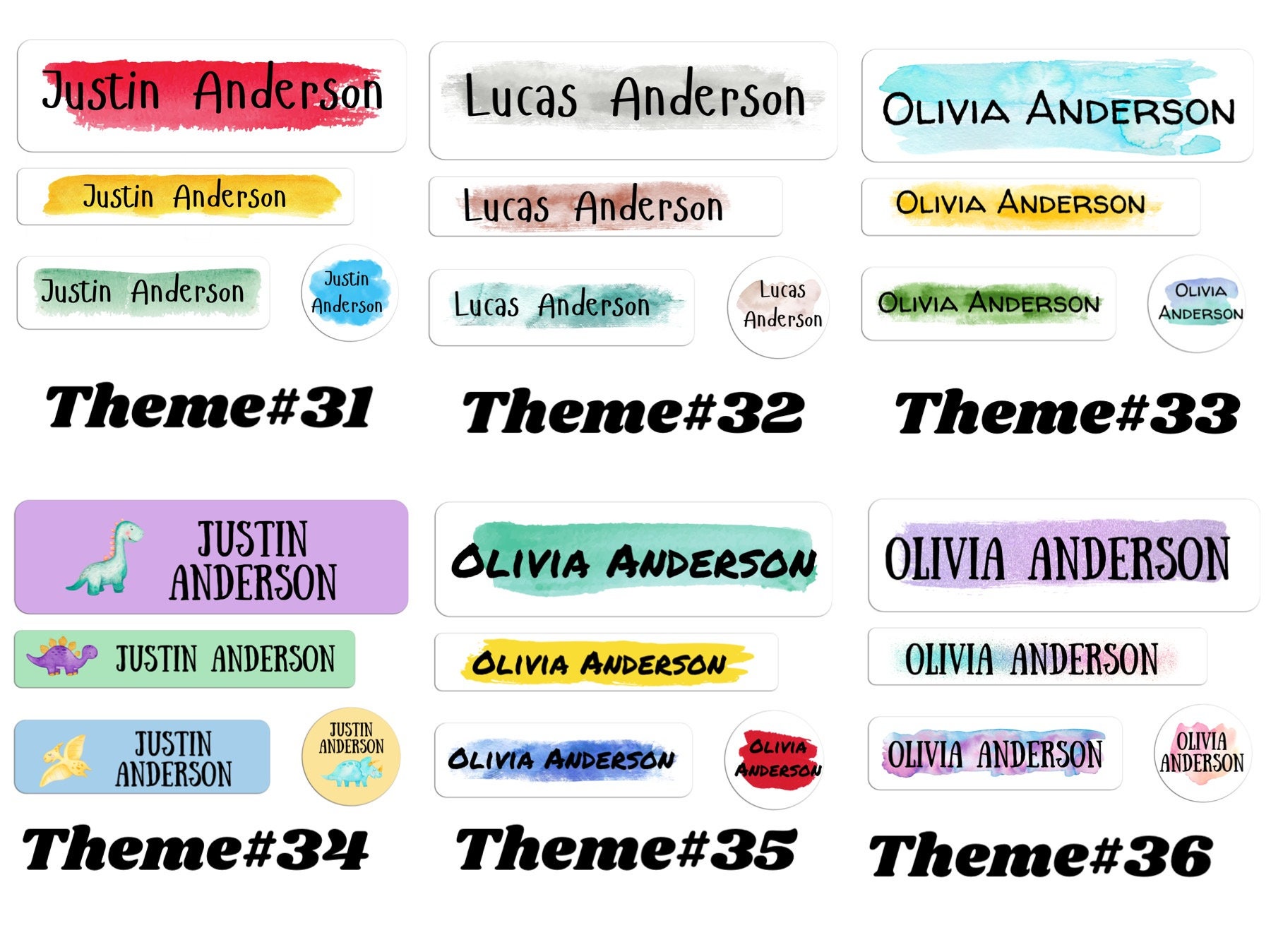 Custom Name Labels for School Supplies | Waterproof Stickers ...
