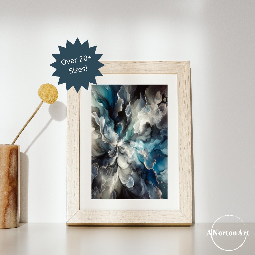 DIGITAL ART PRINT Abstract Art Alcohol Ink Painting Alcohol Ink Art