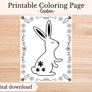 Easter Coloring Page, Digital Download