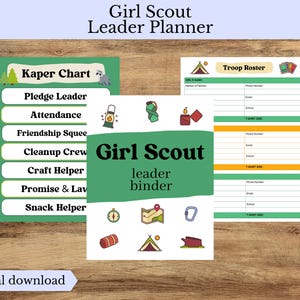 Pfadfinderführerin Planer Digital Download