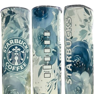 Starbucks Blue Floral Tumbler