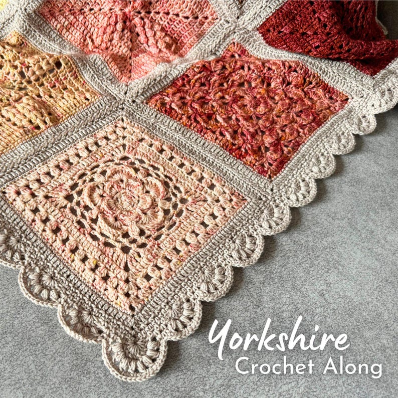 Yorkshire Blanket FULL PATTERN PDF Digital Download with Video