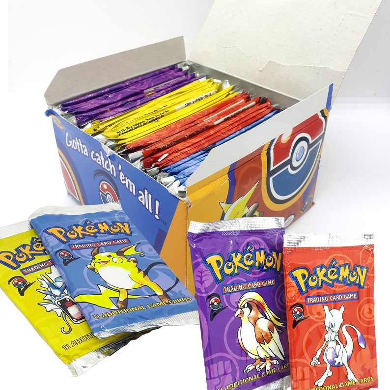Pokemon Booster Packs Base Set 2 Series, 36x Factory Sealed Booster Packs Trading Card Game high