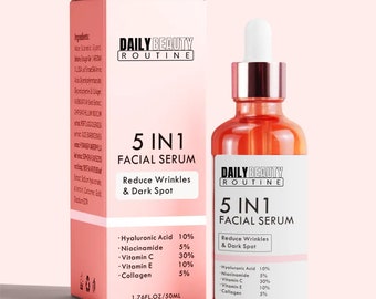 Vitamin C 5 in 1 Ultimate Face Serum For All Skin Types 1fl Oz By DBR