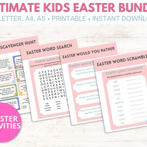 Ultimate Easter Games and Activities Bundle | Easter Games for Kids | Easter Activities | Easter Printable | Easter Printable Activities