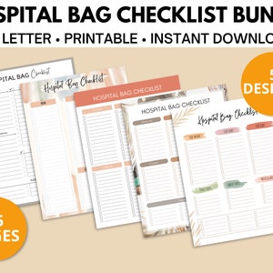 Labor and Delivery Packing List | Hospital Bag Checklist for New Mom | Printable Blank Birth Packing List for New Mom | Birth Packing List