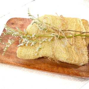 1 yards each tea dyed baked nutmeg cinnamon cheese cloth table decor bowl filler kitchen decor hand dyed gift wood peg hanger