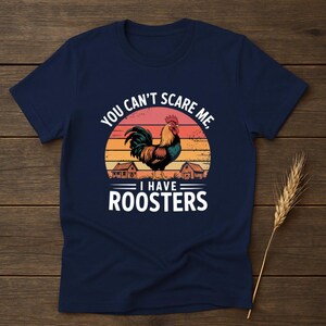 Funny Rooster Graphic T-Shirt: Farm Animal Lover Gift