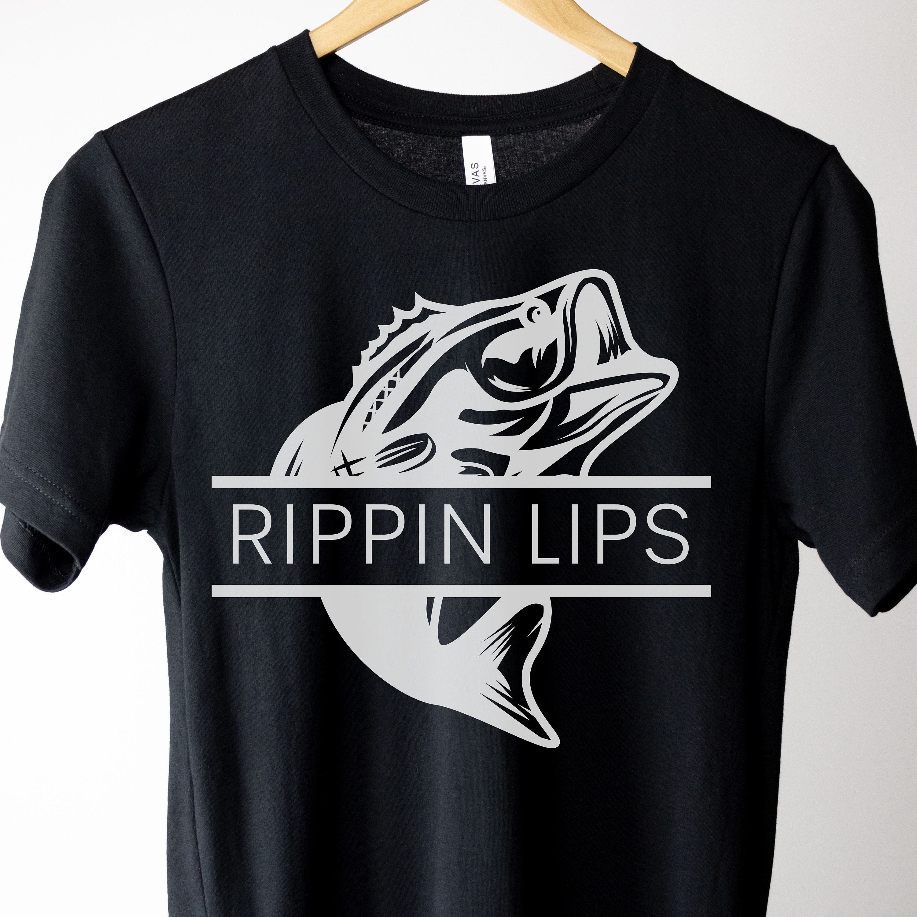 Rippin Lips Shirt, Fishing Shirt, Fishing Gift, Fishing Shirt Gift, Shirt  for the Lake, Gift for Him, Fishing Gear, Gone Fishing Shirt, Tee 