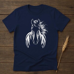 Horse Silhouette T-Shirt: Equestrian Graphic Tee