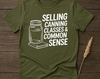 缶詰教室Tシャツ：常識的な食品保存Tシャツ