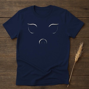 Cute Pig T-Shirt, Adorable Piggy Face Tee, Funny Animal Tee, Pig Lover Gift Shirt, Casual Graphic Pig Shirt, Cute Farm Animal Top