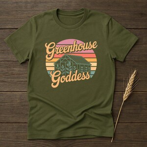 Camiseta da Deusa da Estufa: Camiseta com estampa do Jardim Botânico