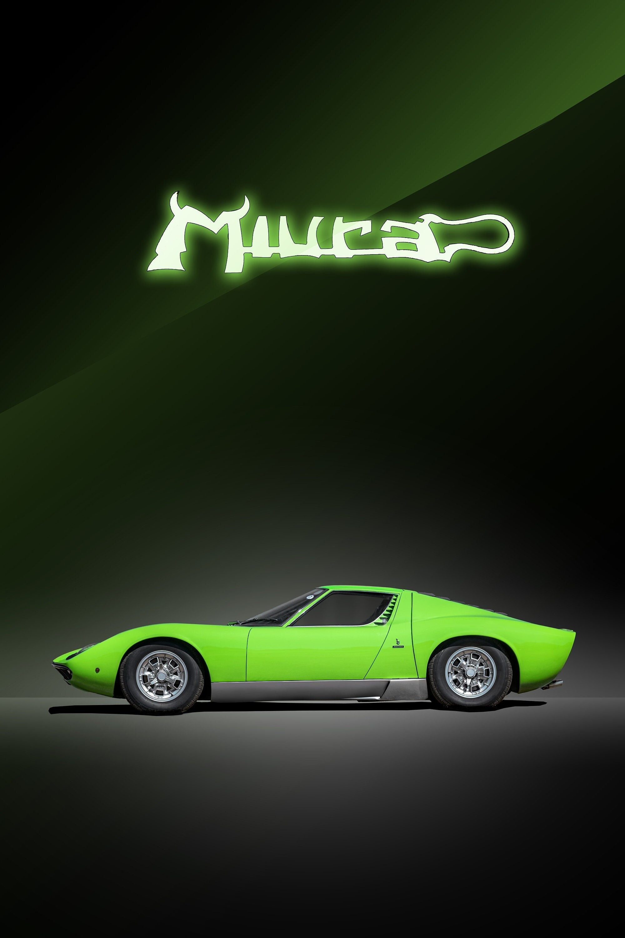 Lamborghini Muira P400 S Verde Poster Print Original Art - Etsy