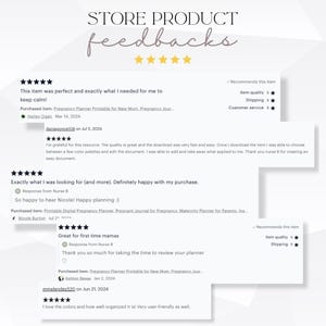May include: A digital image featuring customer feedback for a product, with the words "STORE PRODUCT feedbacks" at the top. The reviews are displayed in white text on a light background, with star ratings and customer comments.