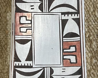 Handmade tile by Vivian Muchvu Tewa 3.25" x 4.25"