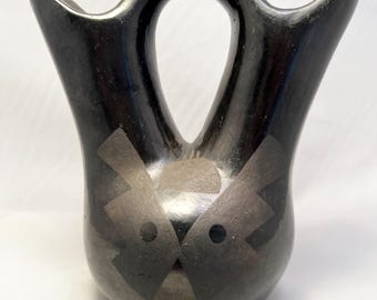 Vintage wedding vase by Agapita Tafoya Santa Clara Pueblo