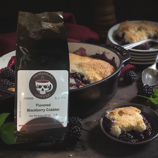 Blackberry Cobbler Coffee - Luxury Coffee Lover Gift - Blackberry Flavored Coffee - Dessert Coffee