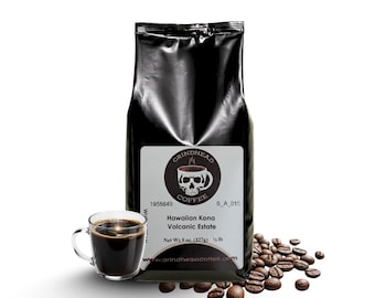GrindHead Coffee – 100% Hawaiian Kona "Volcanic Estate" – Medium Roast, Smooth Body & Sweet Chocolate Undertones