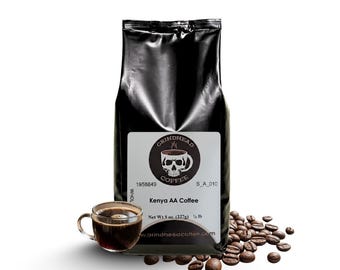 GrindHeadCoffee – Kenya AA – Medium Roast Coffee, Bold Body, Berry & Citrus Notes – Single Origin