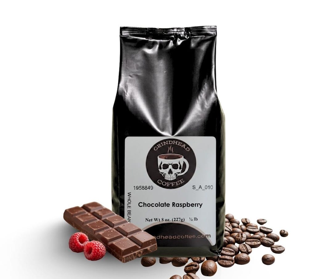 Grindhead Chocolate Raspberry Coffee – Medium Roast Whole Bean (8 Oz ...