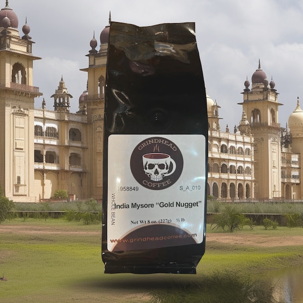India Mysore 'Gold Nugget' Coffee- Exotic Coffee - Single Origin - Spice herb coffee