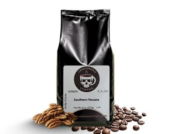 GrindHead Coffee – Southern Pecan Flavor – Medium Roast, Buttery Roasted Pecans