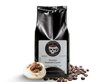 GrindHead Coffee – Rainforest Crunch – Medium Roast, Toasted Nut Medley & Rich Vanilla