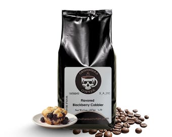 GrindHead Coffee – Blackberry Cobbler Flavor – Medium Roast, Sweet Berries & Buttery Pastry