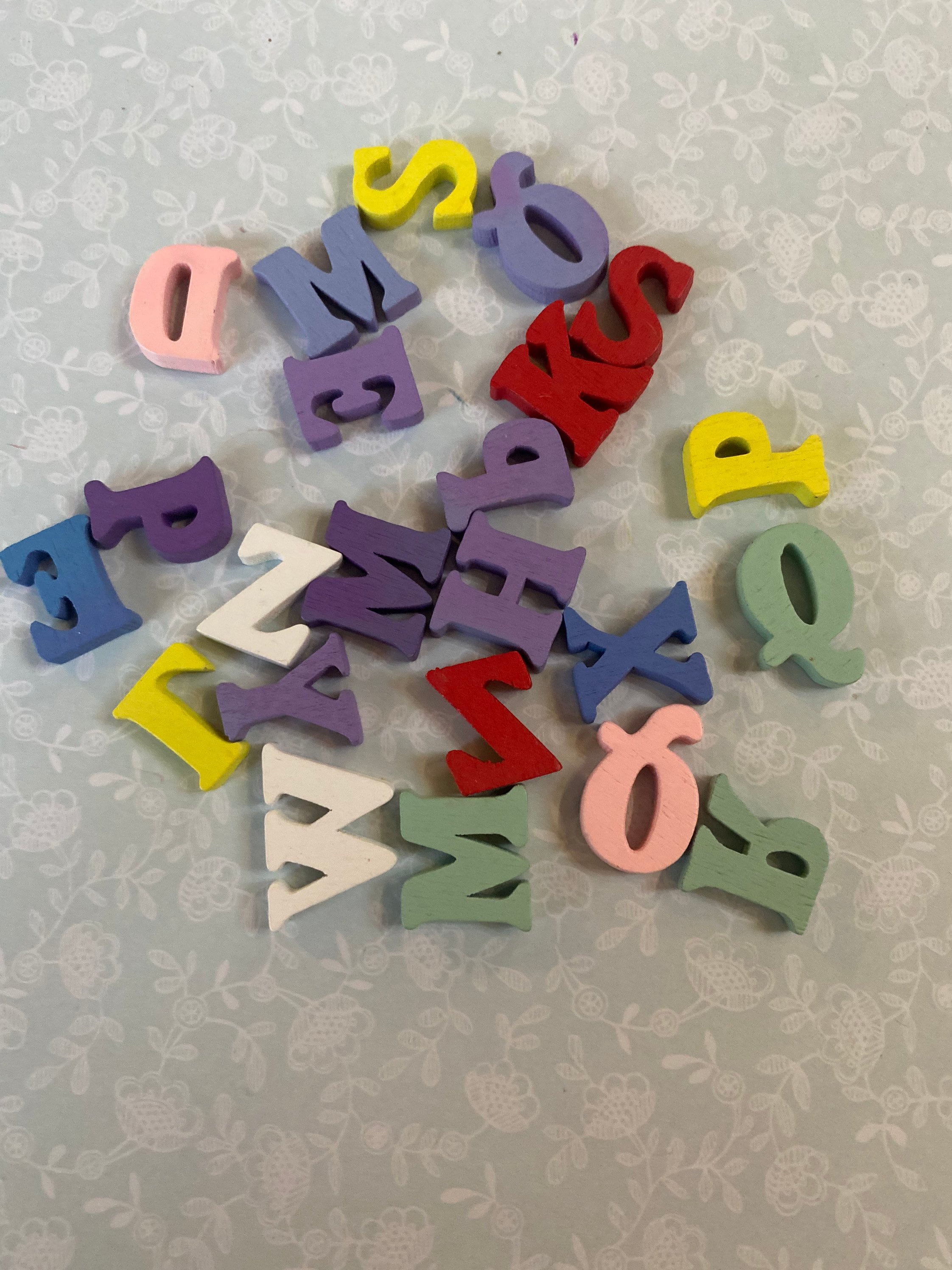 Large Alphabet Letters for Shelf Pastel Pink, Decorative Letters