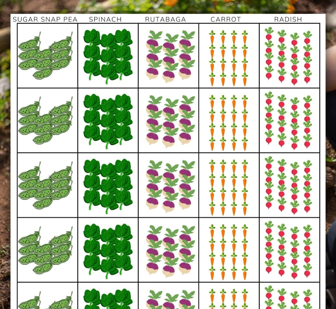 Printable Square Foot Garden Grid Instant Download PDF Backyard Garden ...