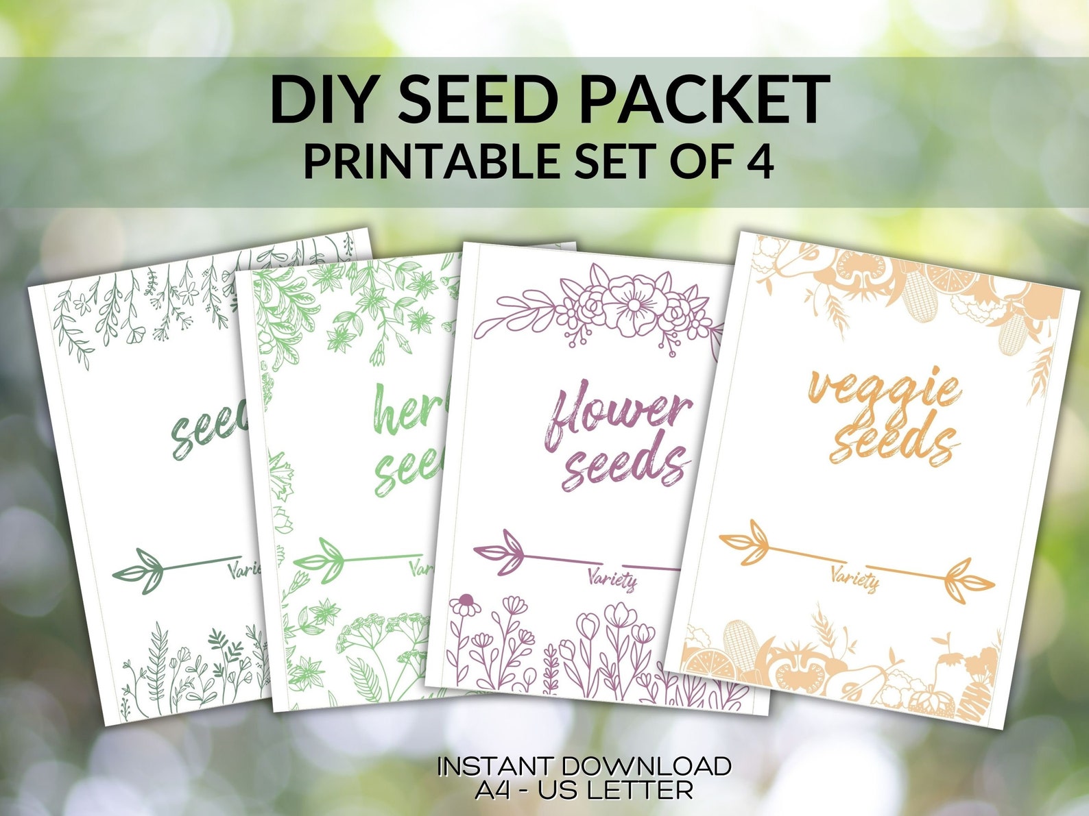 Free Printable Seed Packet Envelopes