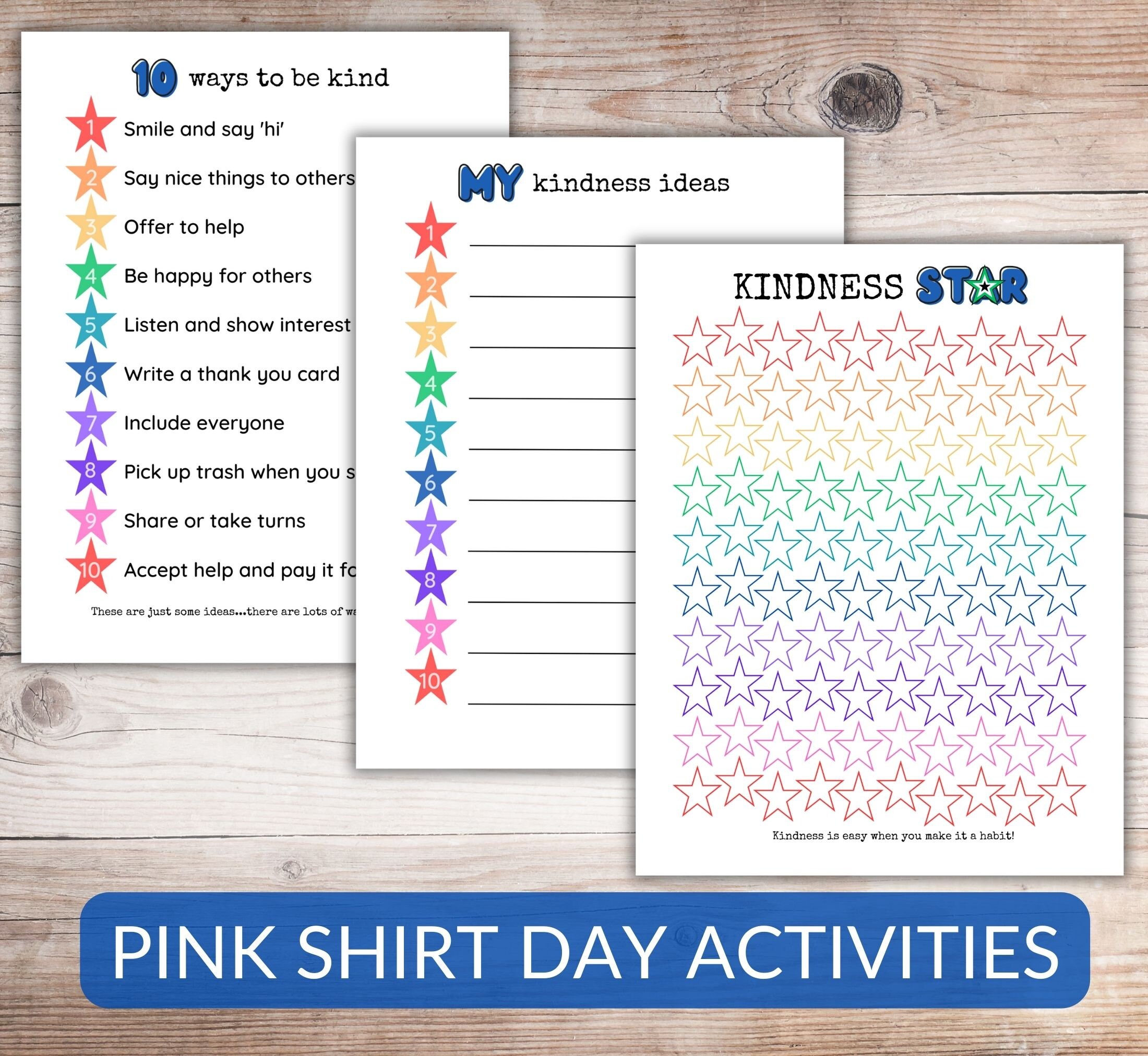 Kindness Star 100 Acts of Kindness Printable Colouring Sheet Random ...