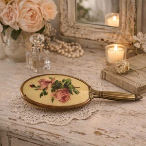 Vintage Hair Brush Rose - Etsy display picture 2